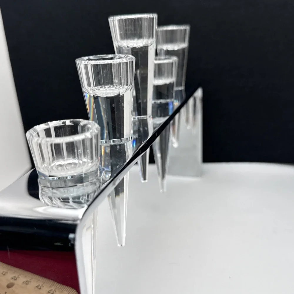 Swarovski Crystal Stalactite Candle Holder #182485 Andree Putman Design AS IS